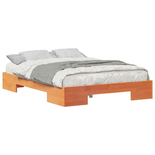 VidaXL vidaXL Bed Frame Brown 140 x 190 cm 1