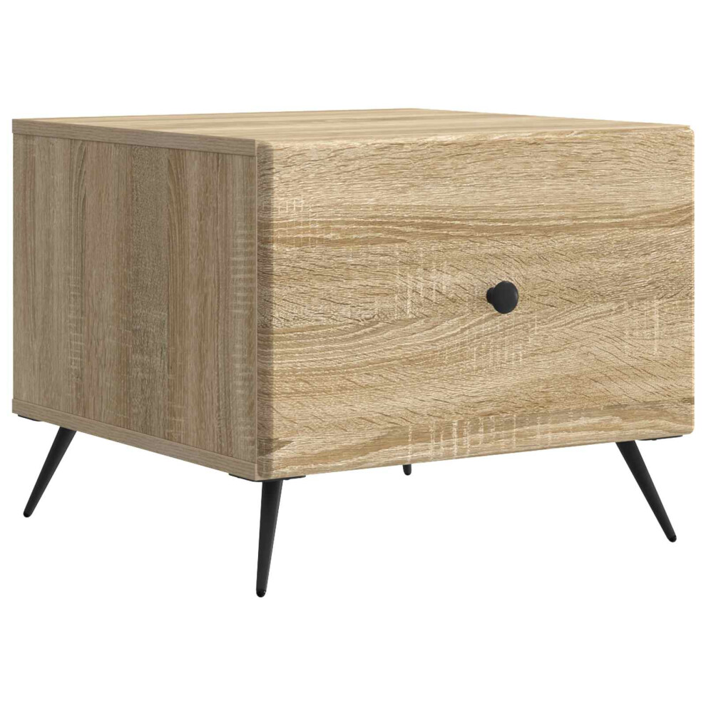 Vidaxl Coffee Table Sonoma Oak 49 X 50 X 40 Cm Engineered Wood