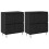 VidaXL vidaXL Sideboards 2 pcs Black oak 2