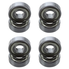 4X 6202Z Dual Metall Schilder Paar Tiefe Rille Radial Kugellager 15 x 35 x 11mm