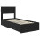 VidaXL vidaXL Bed Frame with Headboard Black Oak 100 x 200 cm Engineered Wood 4
