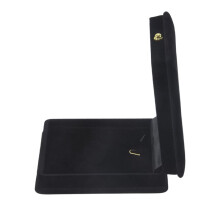 1 x Velvet Necklace Chain Jewelry Display Storage Box Gift Case Holder Organizer---Black