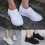 (White,EU38)Scarpe da ginnastica donna running sneakers slip on jogging palestra comode moda 3