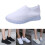 (White,EU38)Scarpe da ginnastica donna running sneakers slip on jogging palestra comode moda 6