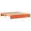 VidaXL vidaXL Bed Frame with Storage Headboard Wax Brown 180 x 200 cm 4