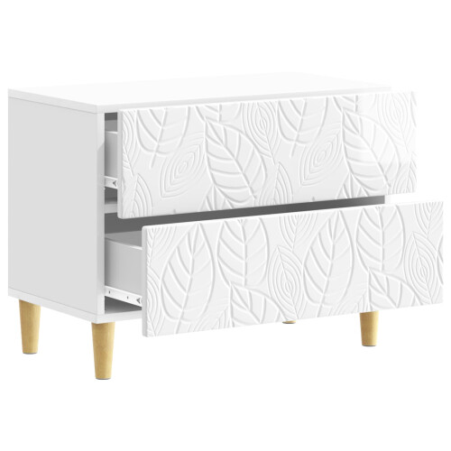 VidaXL vidaXL Bedside Table High Gloss White 62 x 34.5 x 48 cm 2