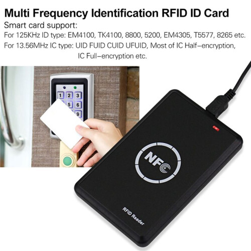 2X RFID Lesegerät Schreiber Duplikator, NFC Lesegerät,  Karten Programmer, Access Karten Decoder, Beschreibbare T5577 UID Fobs Karten 2