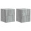 VidaXL vidaXL Wall-Mounted Bedside Cabinet 2 pcs Grey Sonoma Engineered Wood 1