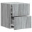 VidaXL vidaXL Wall-Mounted Bedside Cabinet 2 pcs Grey Sonoma Engineered Wood 3
