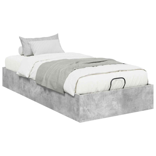 VidaXL vidaXL Ottoman Bed Frame Concrete Grey 80.5 x 200 cm Engineered Wood 2