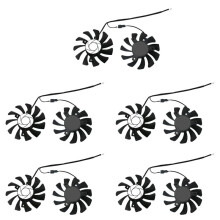 HA8010H12F-Z 75MM 2Pin GTX1050Ti GPU Koeler DUAL Ventilator voor MSI Geforce GTX 1050Ti GTX-1050-Ti-4GT-OC (10 Stuks)