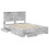 VidaXL vidaXL Bed Frame Concrete Grey 150 x 200 cm Engineered Wood 5