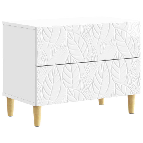 VidaXL vidaXL Bedside Table High Gloss White 62 x 34.5 x 48 cm