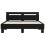 VidaXL vidaXL Bed Frame Black Oak 120 x 200 cm Engineered Wood 6