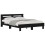 VidaXL vidaXL Bed Frame Black Oak 120 x 200 cm Engineered Wood 4