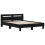 VidaXL vidaXL Bed Frame Black Oak 120 x 200 cm Engineered Wood 5