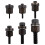 6Pcs Hand Rivet Tool Steel  Set Manual Riveter Replace Tip Nut M3/M4/M5/M6/M8/M10 Mandrel  for Rivet Nut Tool 1
