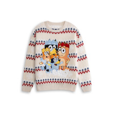 (Medium) Bluey Christmas Jumper (Unisex Beige)