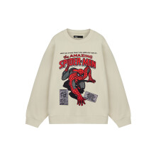 (XXX-Large) Marvel Spiderman Sweatshirt (Mens Beige)