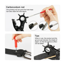 Plier Hole Punching Machine Round Hole Perforator Tool Make Hole Puncher for Watchband Cards Leather Belt