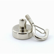 Snap-Style Magnethaken 4er-Set — E-Typ Verschluss, Eingebauter N38 Neodym-Magnet, 14kg Zugkraft