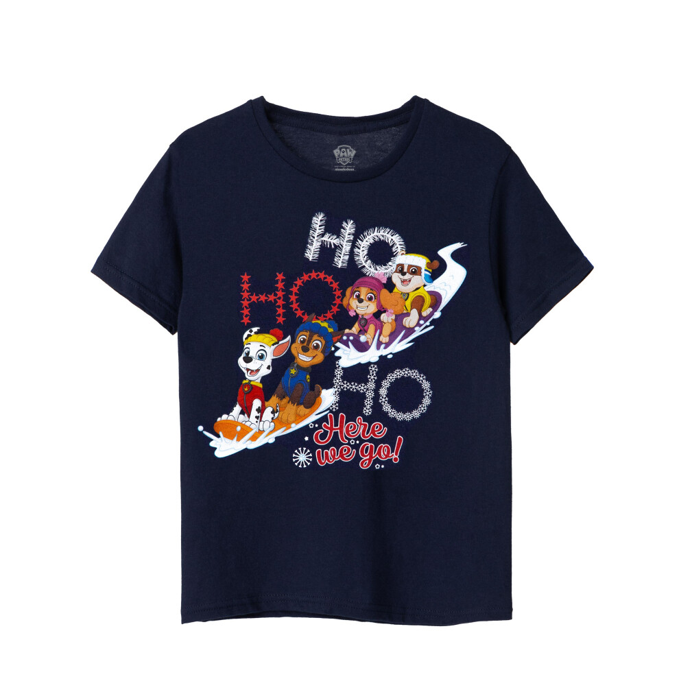 Paw Patrol (3-4 Years) Short Sleeved T-Shirt (Unisex Kids Blue)