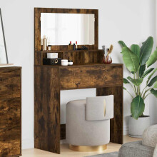 vidaXL Bedroom Dressing Tables Smoked Oak 80 x 39.6 x 135 cm