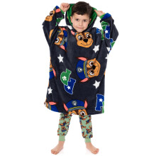 (3-5 Years) Paw Patrol Blanket Hoodie (Boys Grey)