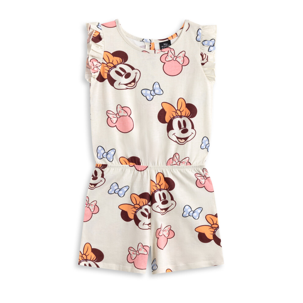 Disney (5-6 Years) Minnie Mouse Sleeveless Playsuit (Girls Multicoloured)