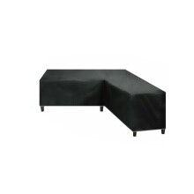 V-förmige Gartenmöbelabdeckung 270x270x90cm - Schwarzes Oxford-Gewebe