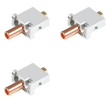 3X für FLSUN V400 3D-Drucker Hotend-Düse Extruderteile Druckkopf Messing Heizblock Hals Verkupfert