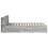 VidaXL vidaXL Bed Frame with Storage Grey Sonoma 160 x 200 cm Engineered Wood 5