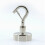 Magnetic Snap Hook 4-Pack — E-Type Snap Design with N38 Neodymium Magnet, 14kg Pull, Nickel-Plated Silver 3