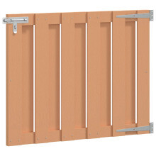 vidaXL Gartentor 100 x 80 cm WPC und Aluminium Braun