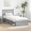 VidaXL vidaXL Bed Frame Grey Sonoma 90 x 190 cm Solid Pine Wood 1