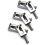 2Set 10,5 mm Gitarr Tremolo Bridge Sadlar för  Stratocaster Strat Telecaster Tele Elgitarr Tillbehör, Silver 3