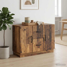 vidaXL Sideboard Old Wood 89 x 34.5 x 57 cm Engineered Wood