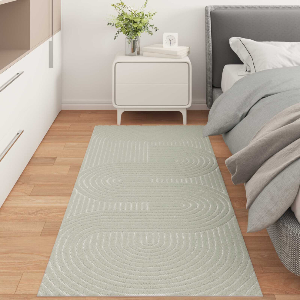 Vidaxl Area Rugs Rectangular Palmeras Green 80 X 200 Cm Polyester