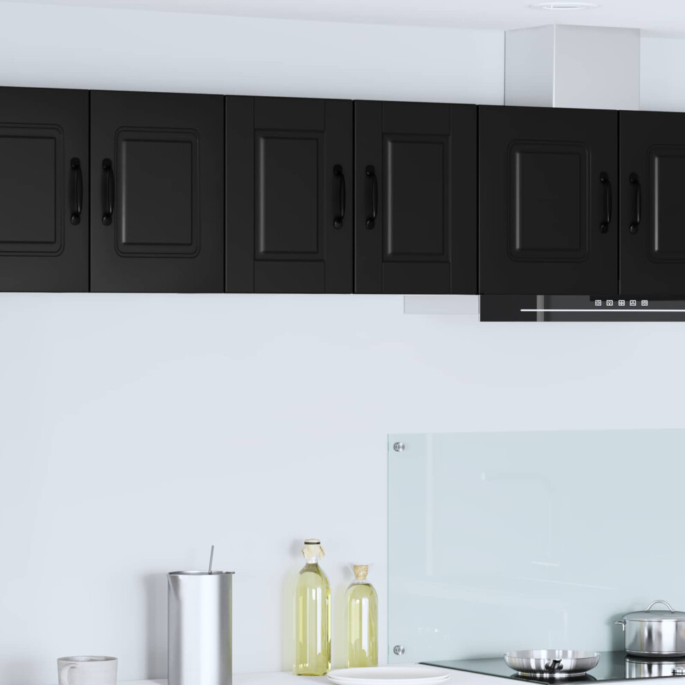 Vidaxl Wall Cabinet Porto 2 Pcs Black 30 X 31 X 40 Cm Engineered Wood 8721359460797