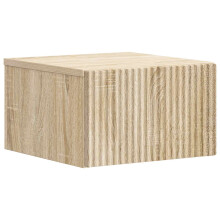 vidaXL Wall-Mounted Bedside Cabinet Sonoma Oak 33 x 34.5 x 20 cm