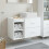 VidaXL vidaXL Badezimmermöbel-Set 2 stk. Weiß Holzwerkstoff 1