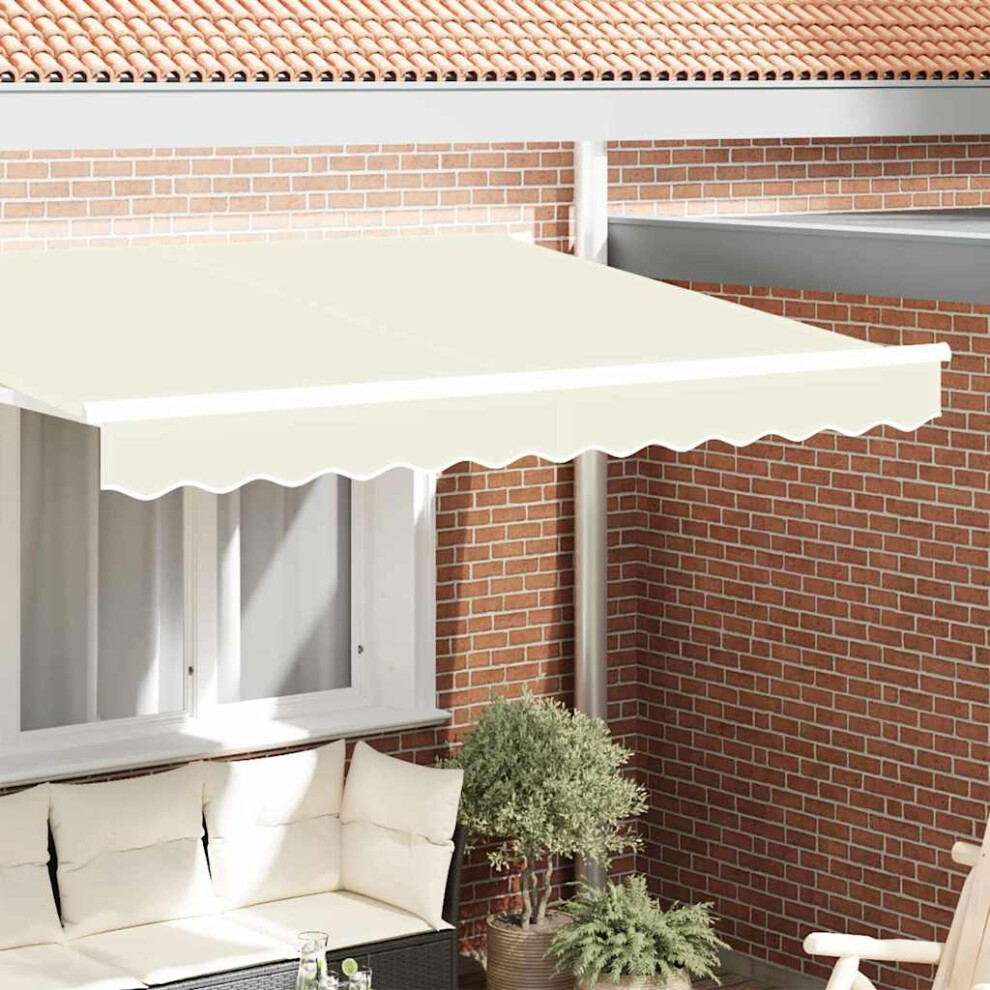 Vidaxl Awning Valance Replacement Cream Stripe 2.5 M Polyester