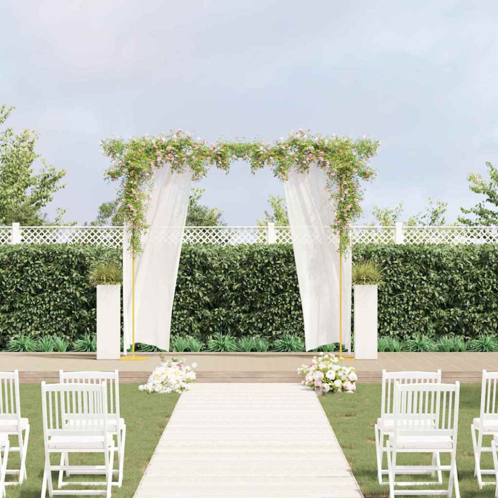 Vidaxl Wedding Arch Gold 338 X 35 X 300 Cm Steel