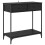 VidaXL vidaXL Console Table Black Oak 75 x 34.5 x 75 cm Engineered Wood 4