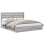 VidaXL vidaXL Storage Bed Grey Sonoma 200 x 200 cm Engineered Wood 5