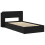 VidaXL vidaXL Bed Frame with Storage Black 90 x 190 cm Engineered Wood 3