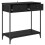 VidaXL vidaXL Console Table Black Oak 75 x 34.5 x 75 cm Engineered Wood 5