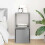 VidaXL vidaXL Bedside Table Concrete Grey 35 x 32 x 68.5 cm Engineered Wood 5