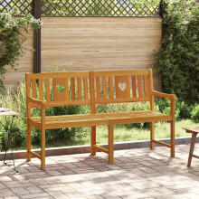 vidaXL Outdoor Bench Natural 150 x 55.5 x 90 cm Solid Acacia Wood