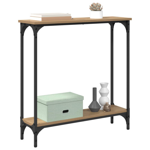 VidaXL vidaXL Console Table Artisan Oak 75 x 22.5 x 75 cm Engineered Wood 2